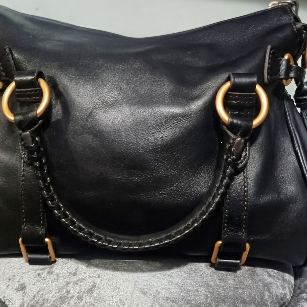 Dooney & Bourke Floritine Satchel Black - Picture 2 of 5